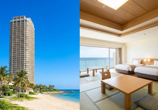 沖縄の靴脱ぎホテル、ザ・ビーチタワー沖縄の和洋室