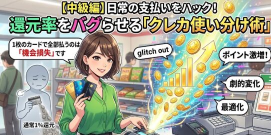 クレカを使い分けてポイ活する女性